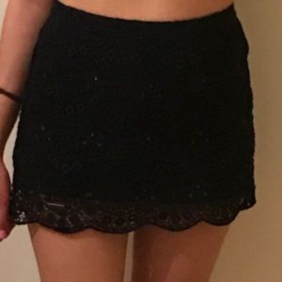 Navy blue mini skirt - Picture 2 of 5